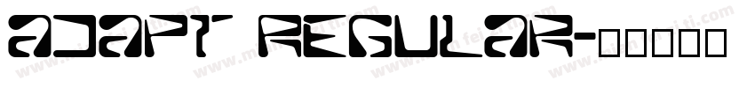Adapt Regular字体转换